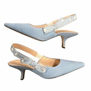 Christian Dior Slingback J'Adior Slingback Pumps Light Blue Size 39 / US 9 AS IS